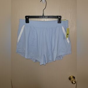 All In Motion Womens High Rise Woven Shorts Light Blue L NWT
